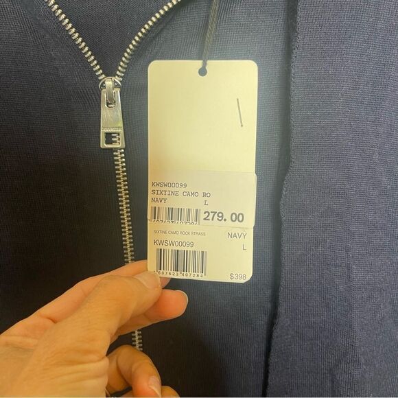 Sixtine Zip-Front camo Tock Strass Hoodie FLAWED new Large - Picture 6 of 15